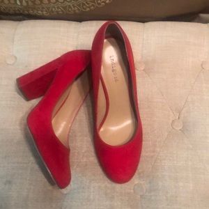 INDIGO.. Stunning RED suede shoes